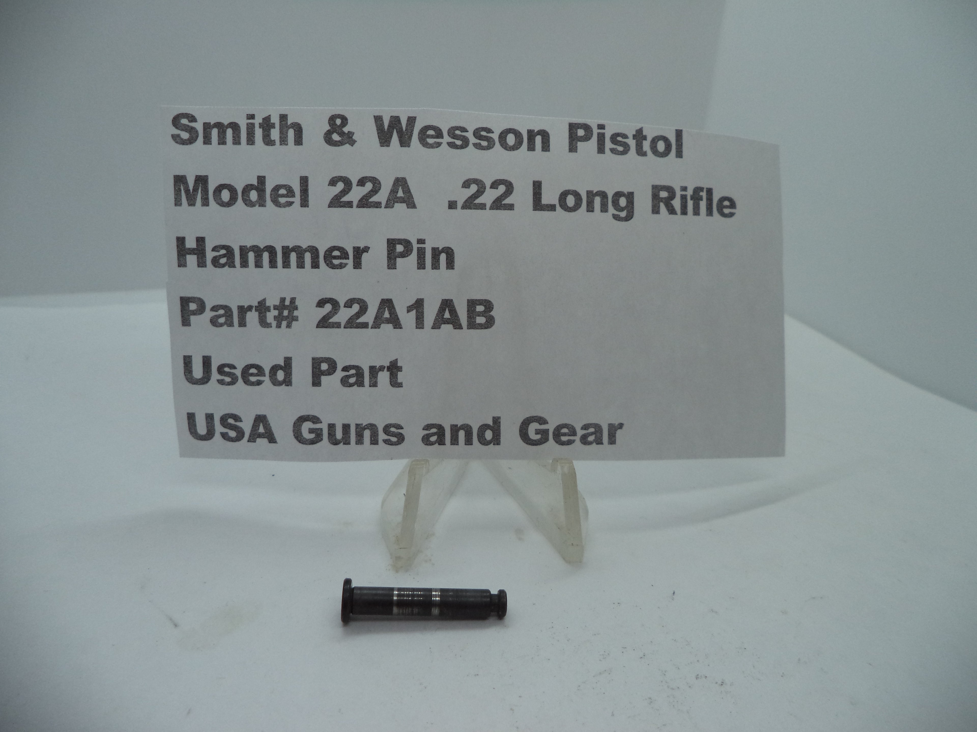 22A1AB Smith & Wesson Pistol Model 22A .22 LR Hammer Pin Used Part