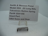 22A1AG Smith & Wesson Pistol Model 22A .22 LR Takedown Button Spring Used Part