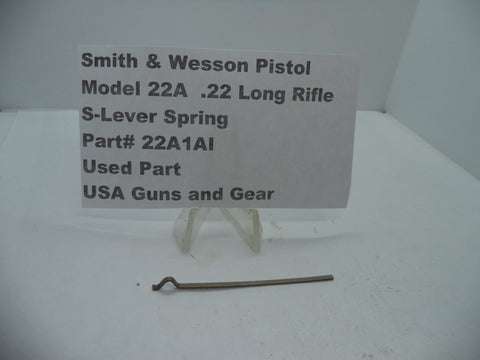 22A1AI Smith & Wesson Pistol Model 22A .22 LR S-Lever Spring Used Part