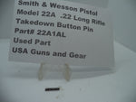 22A1AL Smith & Wesson Pistol Model 22A .22 LR Takedown Button Pin Used Part