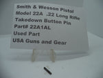 22A1AL Smith & Wesson Pistol Model 22A .22 LR Takedown Button Pin Used Part