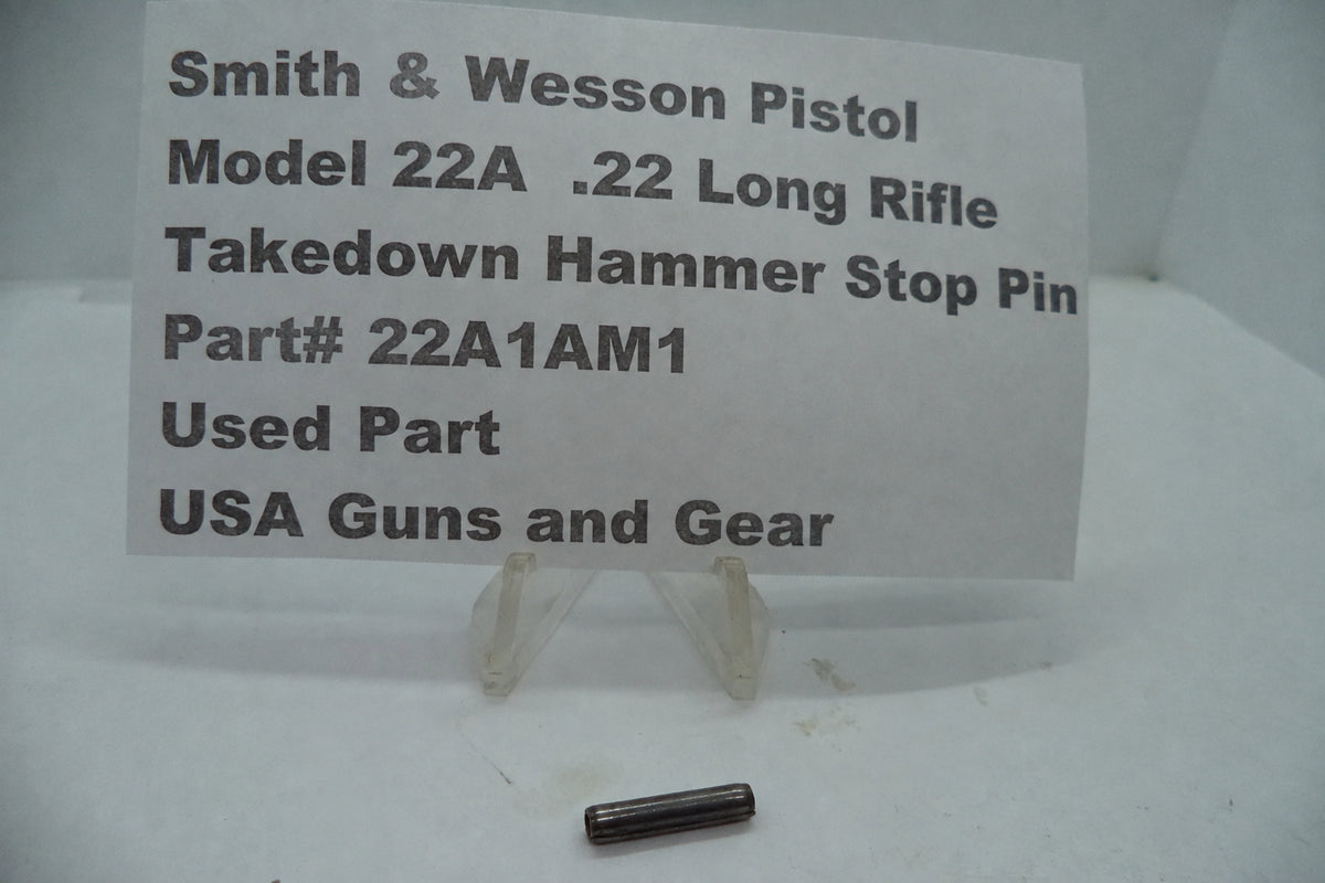 22a 22A1AM S&W Pistol Model 22A .22 LR Takedown Hammer Stop Pin Used Part ...