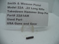 22A1AM Smith & Wesson Pistol Model 22A .22 LR Takedown Hammer Stop Pin Used Part