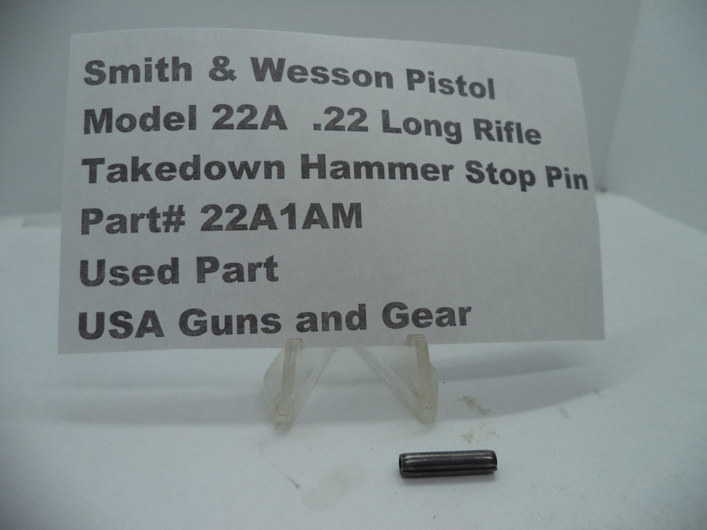 22A1AM Smith & Wesson Pistol Model 22A .22 LR Takedown Hammer Stop Pin Used Part