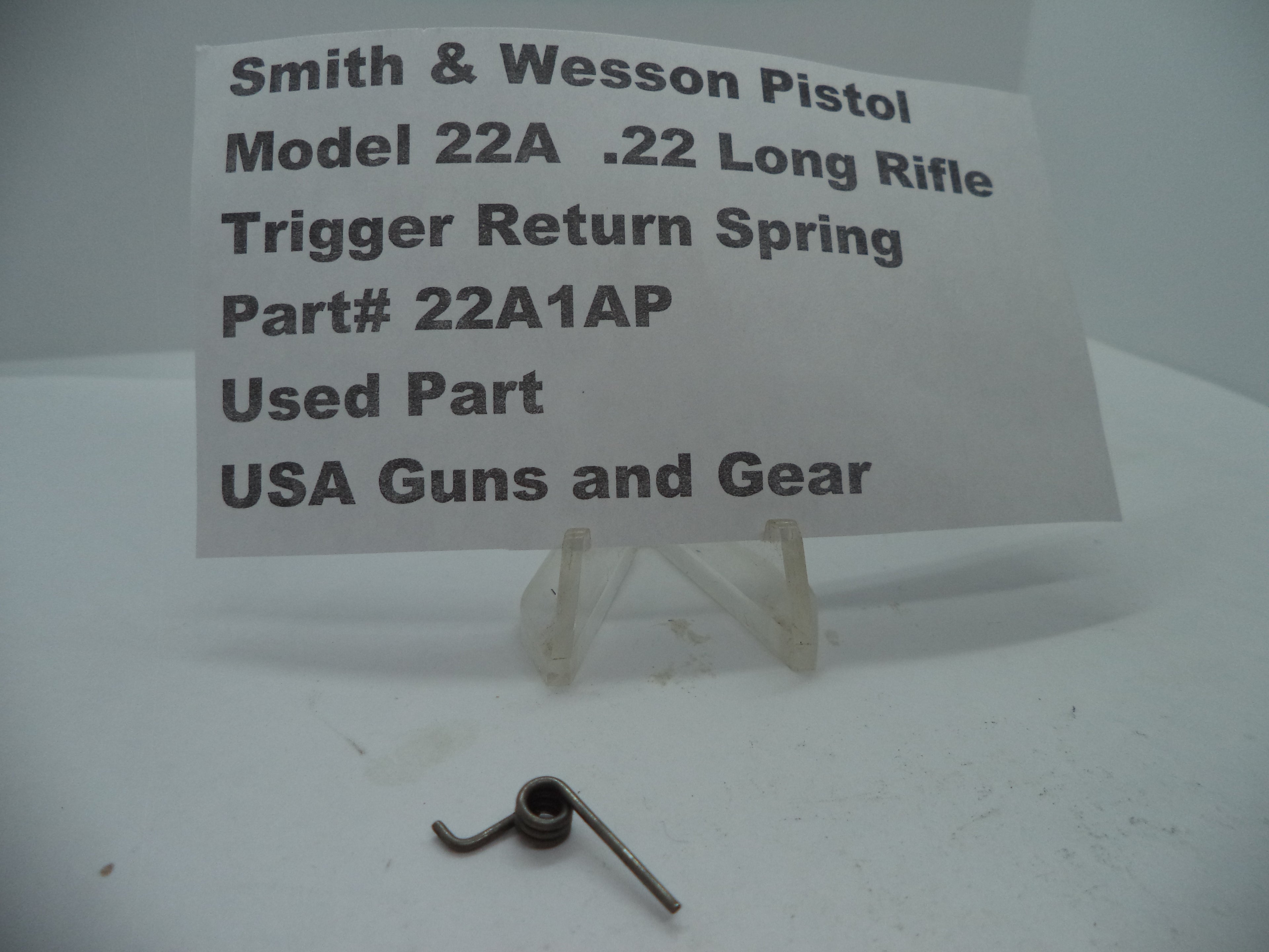 Smith & Wesson Model 22A Trigger Return Spring .22 LR Used - 22A1AP