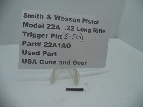 22A1AO Smith & Wesson Pistol Model 22A .22 LR Trigger / S-Pin Used Part