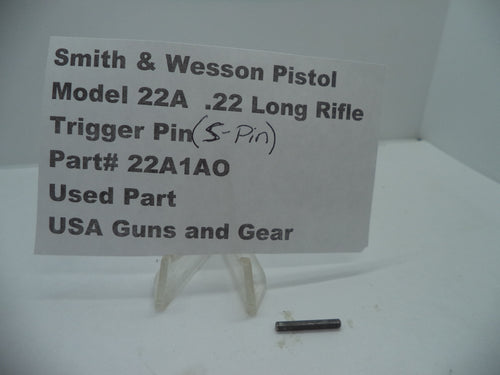 22A1AO Smith & Wesson Pistol Model 22A .22 LR Trigger / S-Pin Used Part