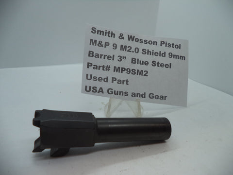 MP9SM2 Smith & Wesson Pistol M&P 9mm M2.0 Shield Barrel 3" Blue Used