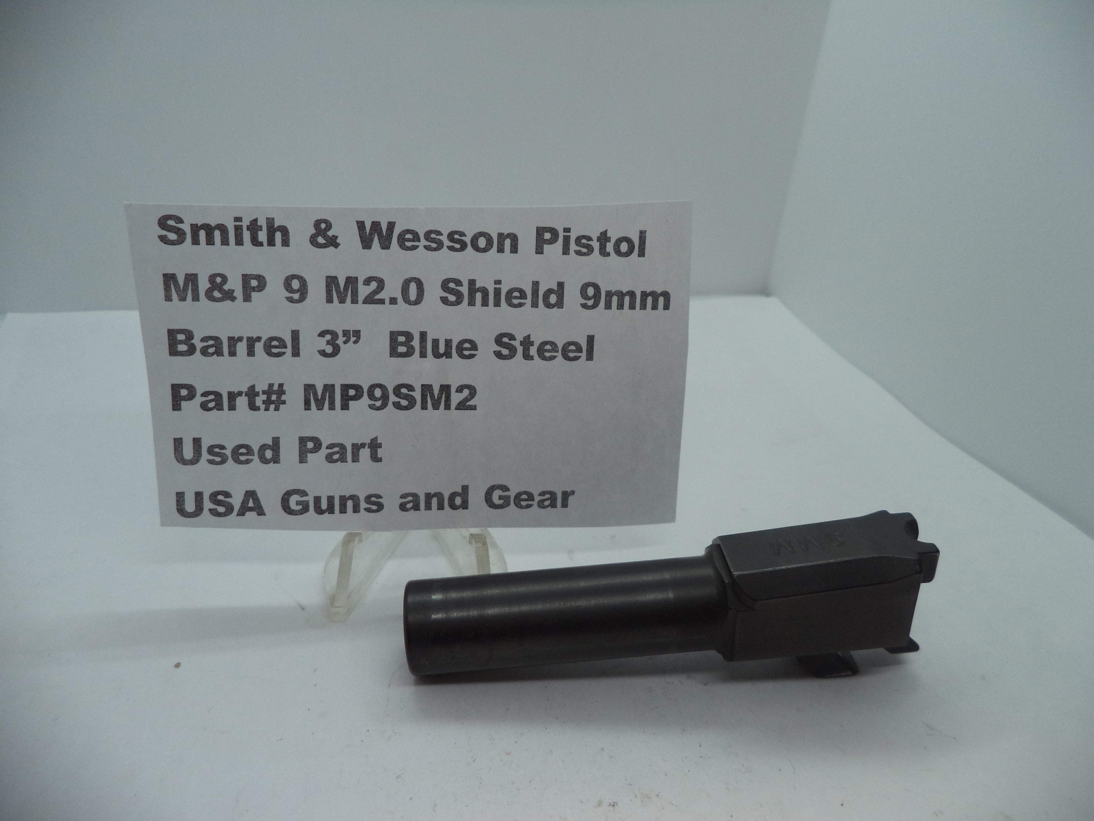 Smith & Wesson Pistol M&P 9mm M2.0 Shield Barrel 3" Blue Used MP9SM2