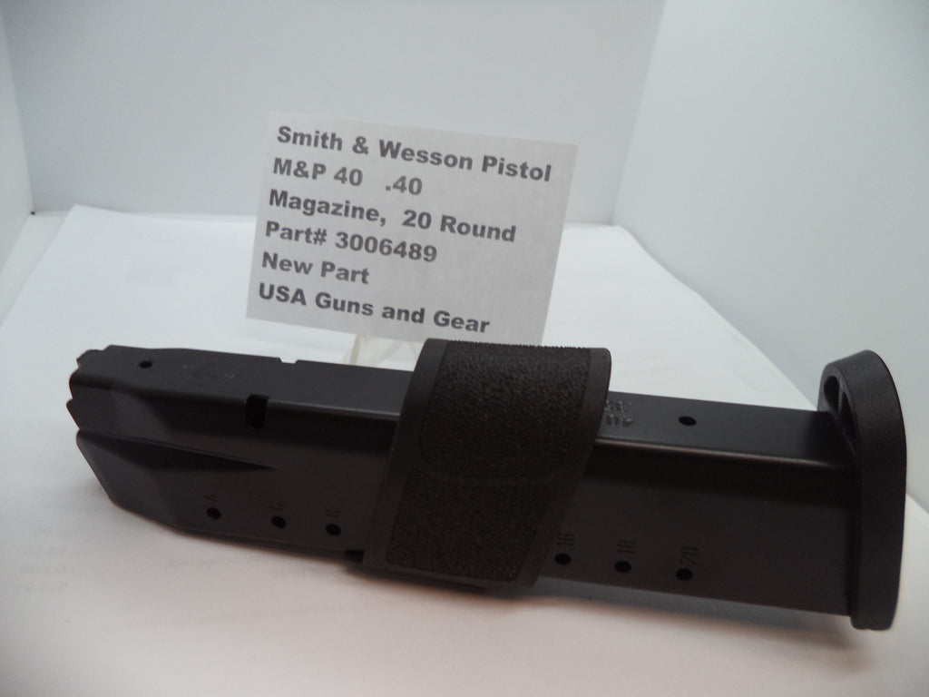 Smith & Wesson M&P 40 Magazine 20-Round Extended - .40 S&W - Fits Full Size/Compact/FPC - Factory OEM