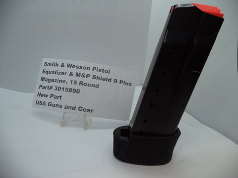 3015890 S&W Pistol Equalizer & M&P Shield 9 Plus Magazine 15 RD 9mm New Part