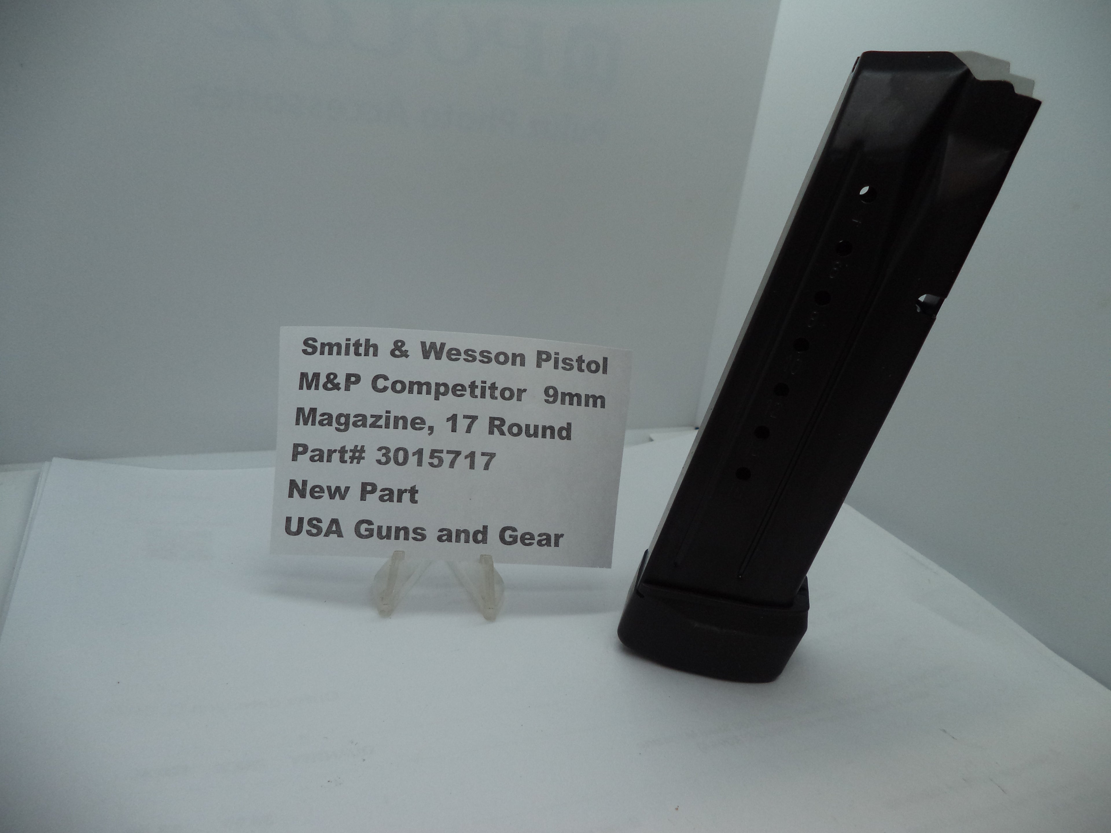 3015717 Smith & Wesson Pistol M&P Competitor Magazine 17 RD  9mm  New Part