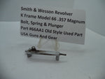 66AA1 Smith & Wesson K Model 66 Bolt, Spring & Plunger .357 Magnum Used