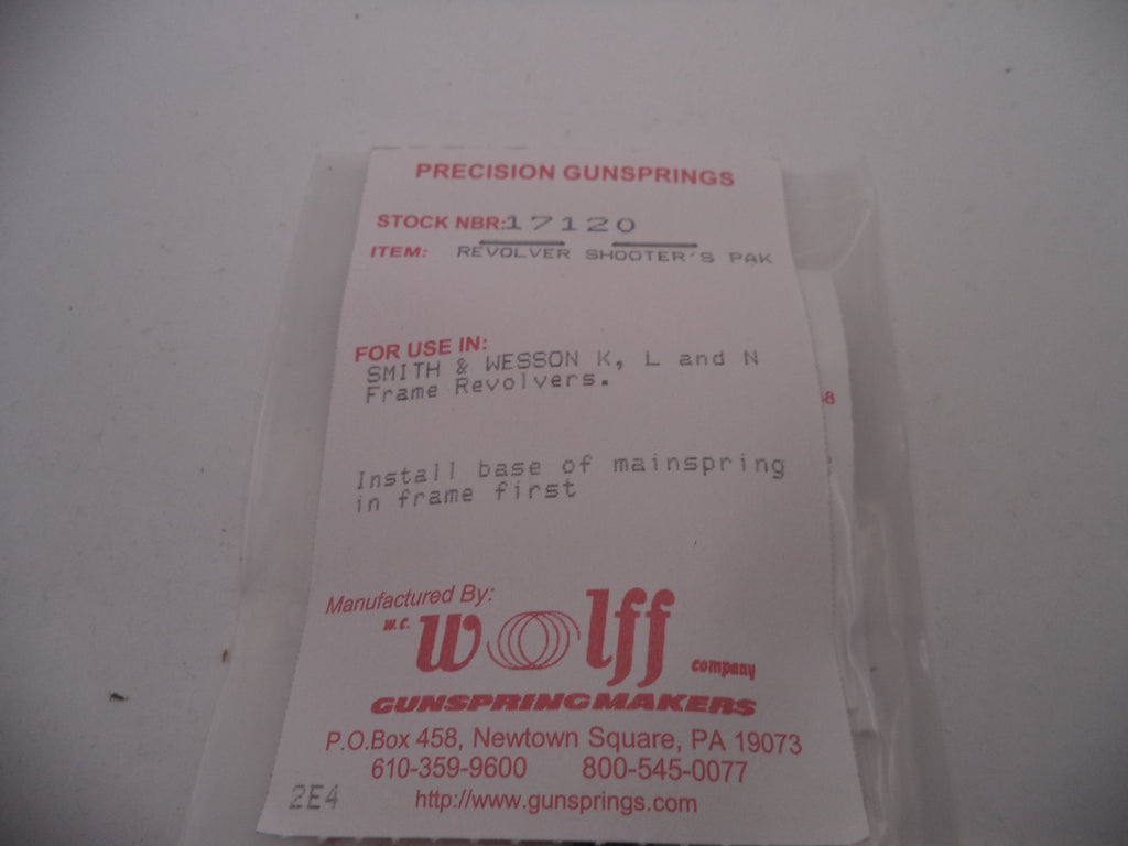 16663 Wolff S&W J, K, L, N RP Rebound Spring 14LB Models 31,32,34,36,38,42,442,49,60 & More
