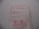 16663 Wolff S&W J, K, L, N RP Rebound Spring 14LB Models 31,32,34,36,38,42,442,49,60 & More