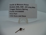 315100000 S&W Pistol Models 22A, 22S Trigger Return Spring .22 Long Rifle New Part