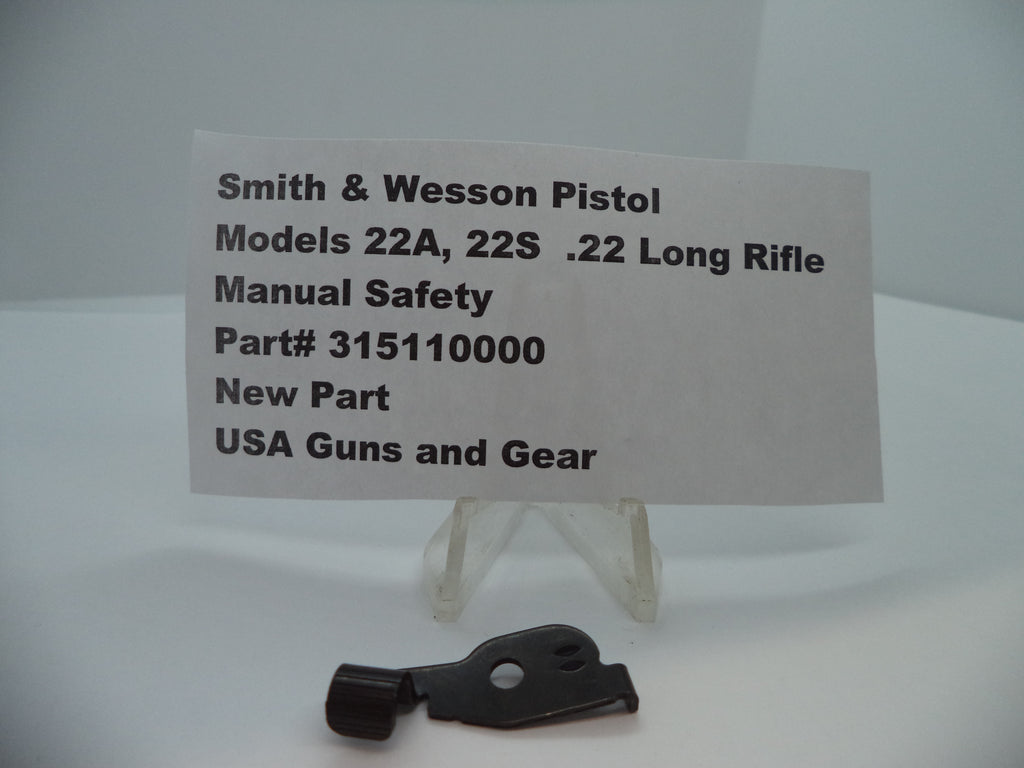Smith & Wesson 22A/22S Manual Safety - OEM Factory Part 315110000