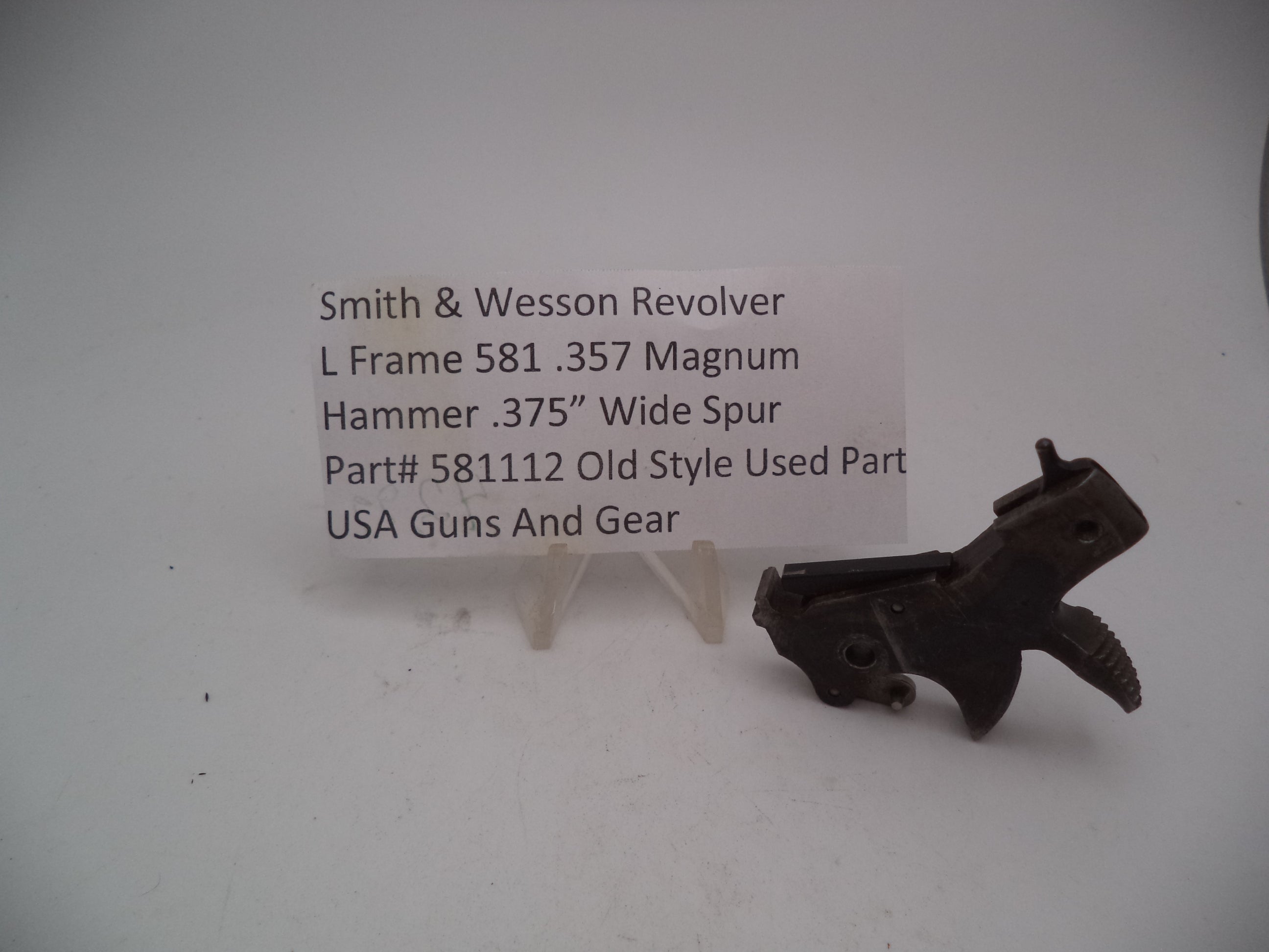 581112 S&W L Frame Model 581 Hammer .375" Wide Spur 357 Magnum