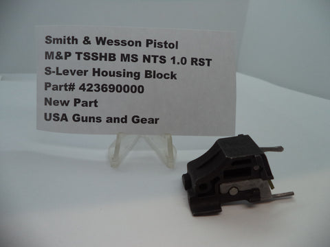 423690000 S&W Pistol M&P TSSHB NTS 1.0 RST S-Lever Housing Block New Part
