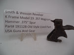 19112B S&W Revolver K Frame Model 19 Hammer .375" Spur .357 Magnum