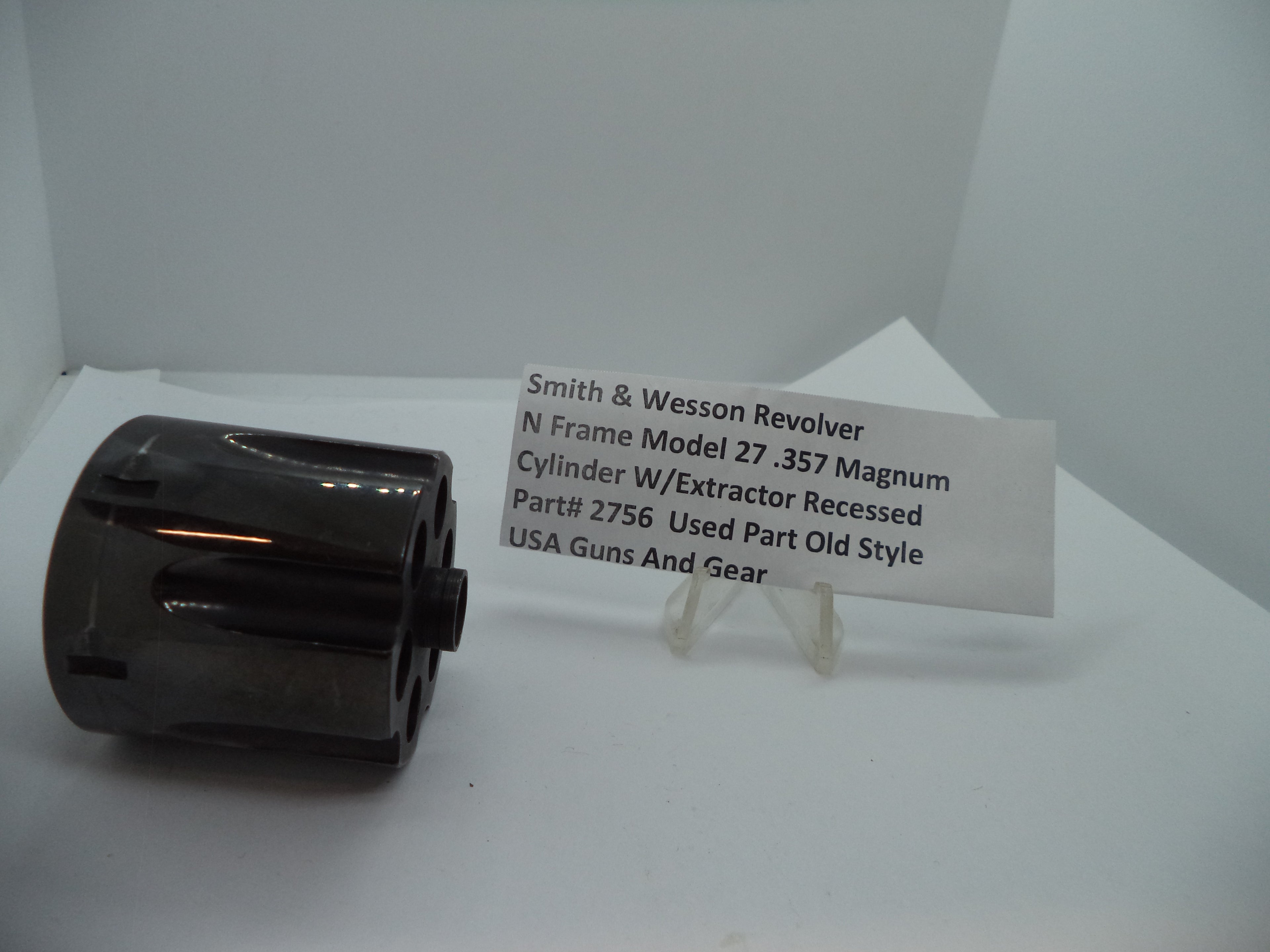 2756 Smith & Wesson N Model 27 Cylinder w/Extractor Recessed .357 Magnum