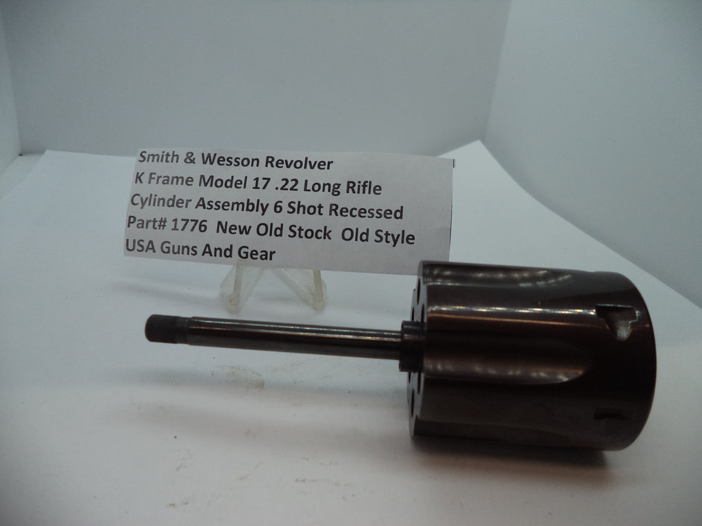 Smith & Wesson K Frame Model 17 Cylinder Assembly - Blue Steel .22 Long Rifle 6-Shot - Used OEM Part SW-K17-CYL-1776-USED