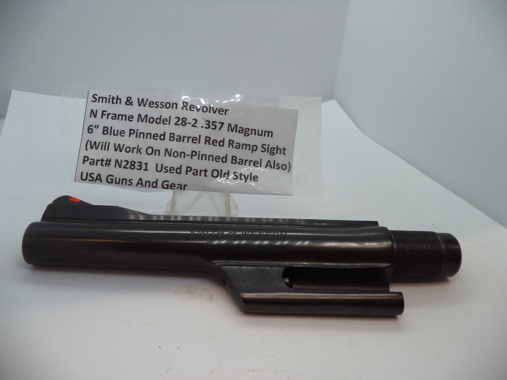 N2831 S&W N Model 28 -2 6" Pinned Barrel Blue .357 Magnum CTG  Used