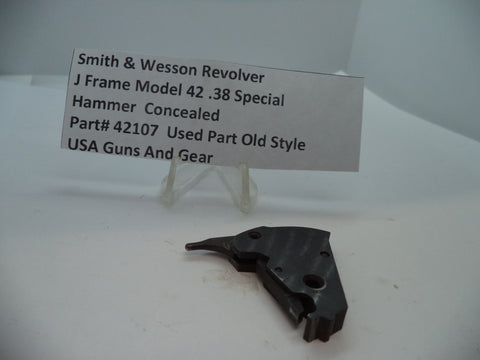 42107 Smith & Wesson J Model 42  Hammer  Concealed .38 Special Used
