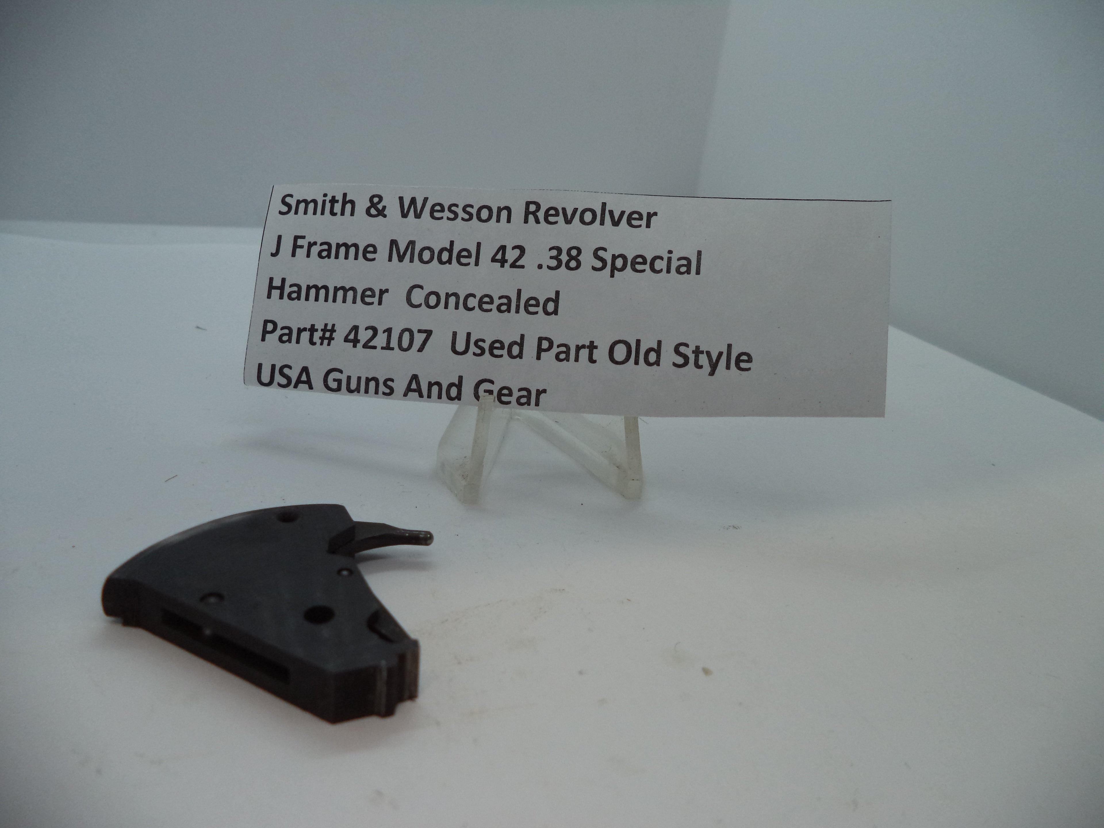 42107 Smith & Wesson J Model 42  Hammer  Concealed .38 Special Used