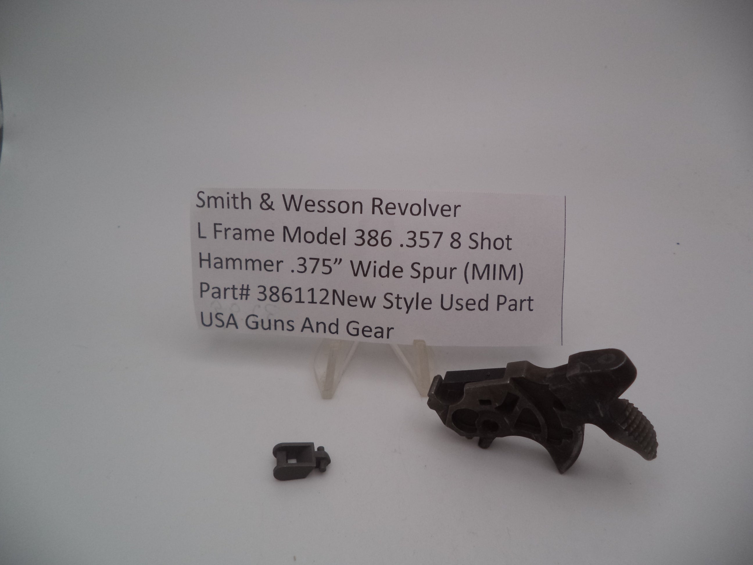 386112 S&W L Frame Model 386 Hammer .375" Wide Spur (MIM).357 Magnum
