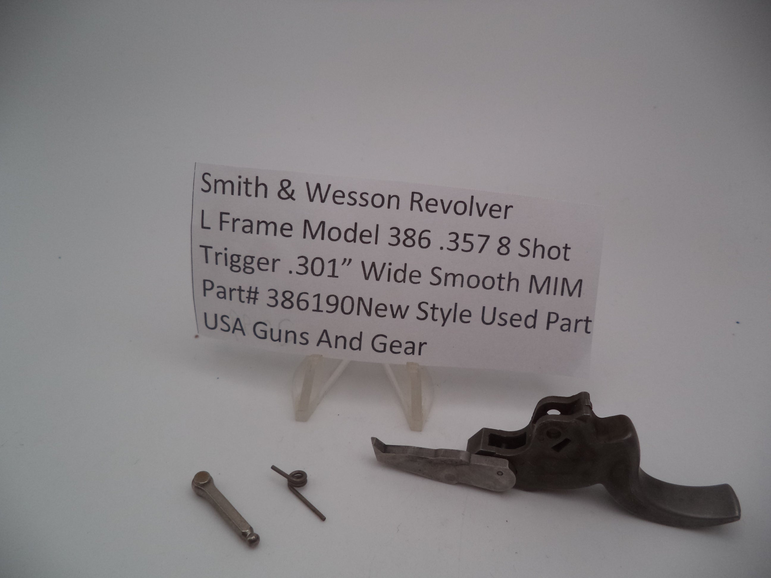 386190 S&W L Frame Model 386 8 Shot Trigger  .301" Wide Smooth 357 Magnum