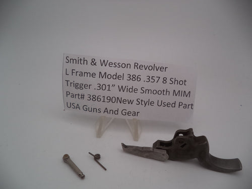 386190 S&W L Frame Model 386 8 Shot Trigger  .301" Wide Smooth 357 Magnum