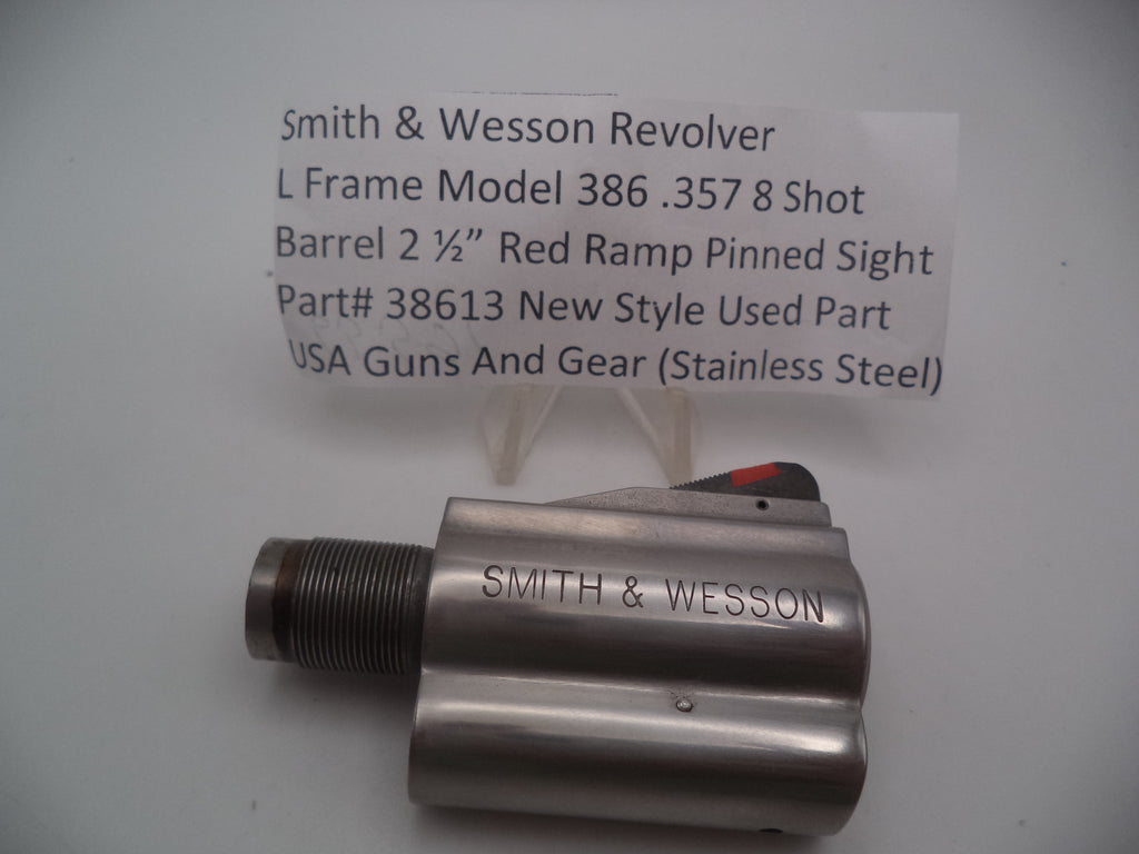 38613 S&W L Frame Model 386 2 1/2" Barrel 8 Shot Non Pinned .357 Magnum