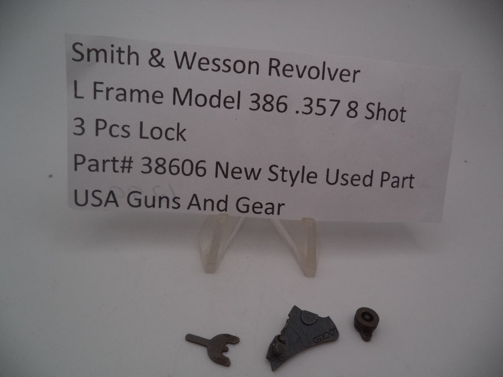 38606 Smith & Wesson L Frame Model 386 3 Piece Lock 8 Shot 357 Magnum