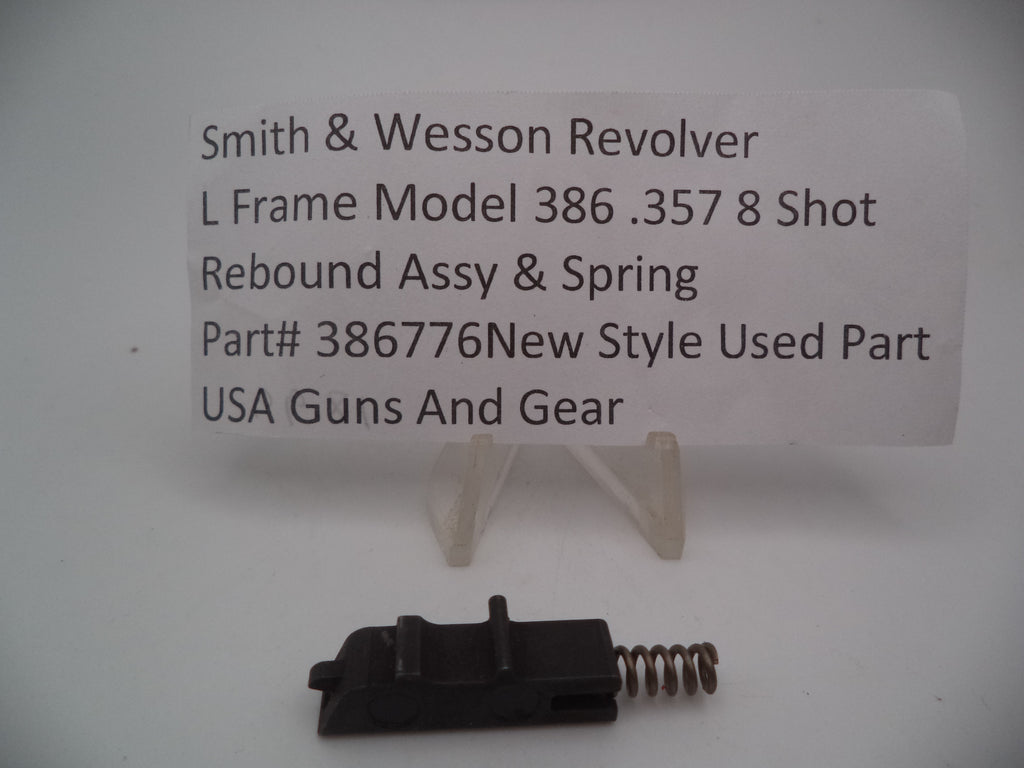 386776 S&W L Frame Model 386 Rebound Assy & Spring 8 Shot 357 Magnum