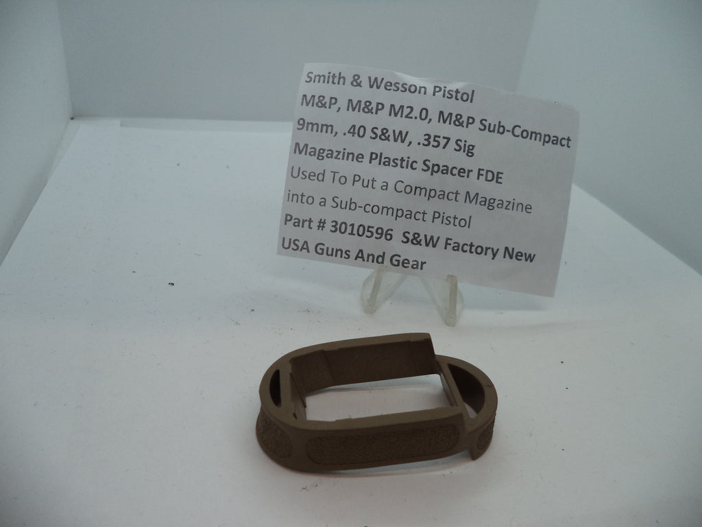 Smith & Wesson M&P Compact Magazine Spacer - FDE (Flat Dark Earth) | OEM Part #3010596