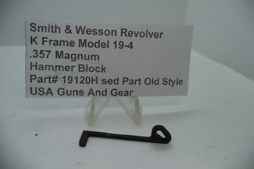 19120 Smith & Wesson K Model 19 Hammer Block .357 Magnum Used