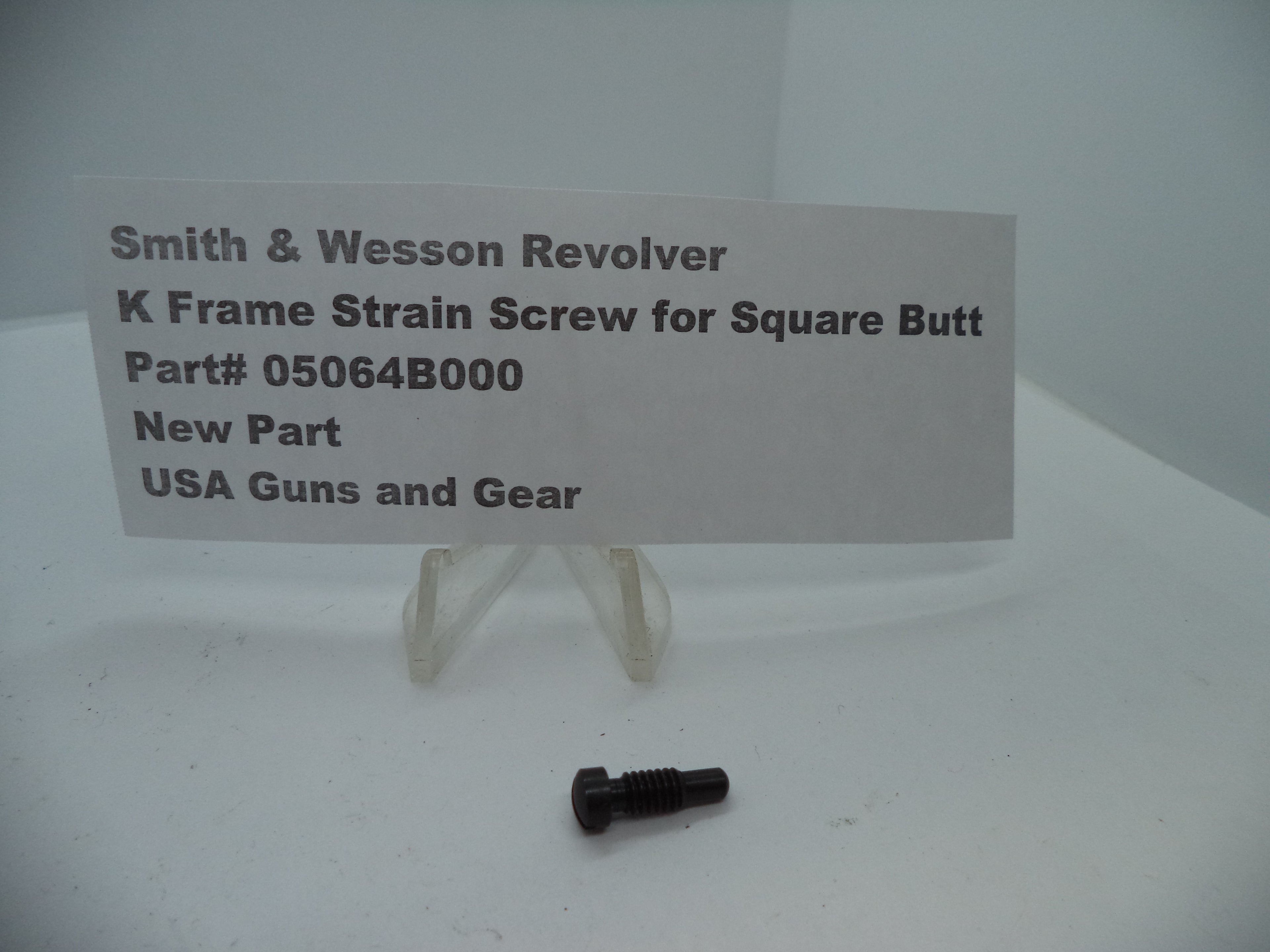 Smith & Wesson Revolver K Frame Strain Screw for Square Butt 05064B000