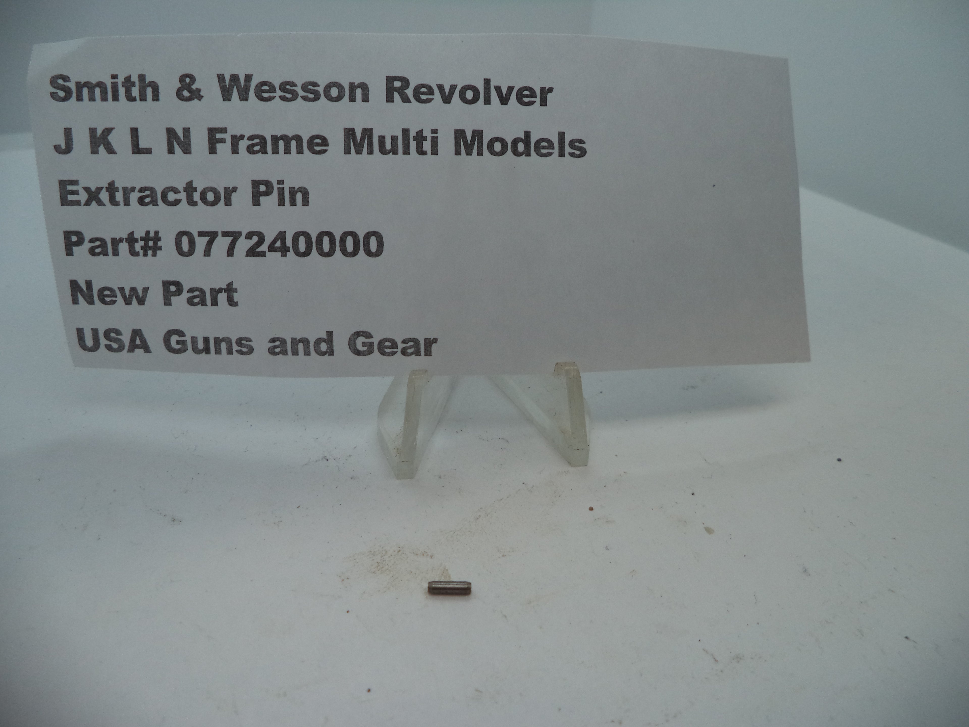 S&W Extractor Pin Multi Models 60,63,64,65,66,67,610,617...and More 077240000