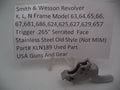 KLN189 S&W K,L,N Frame Model 63-67,681,686,624,627,629,657 Trigger .265"