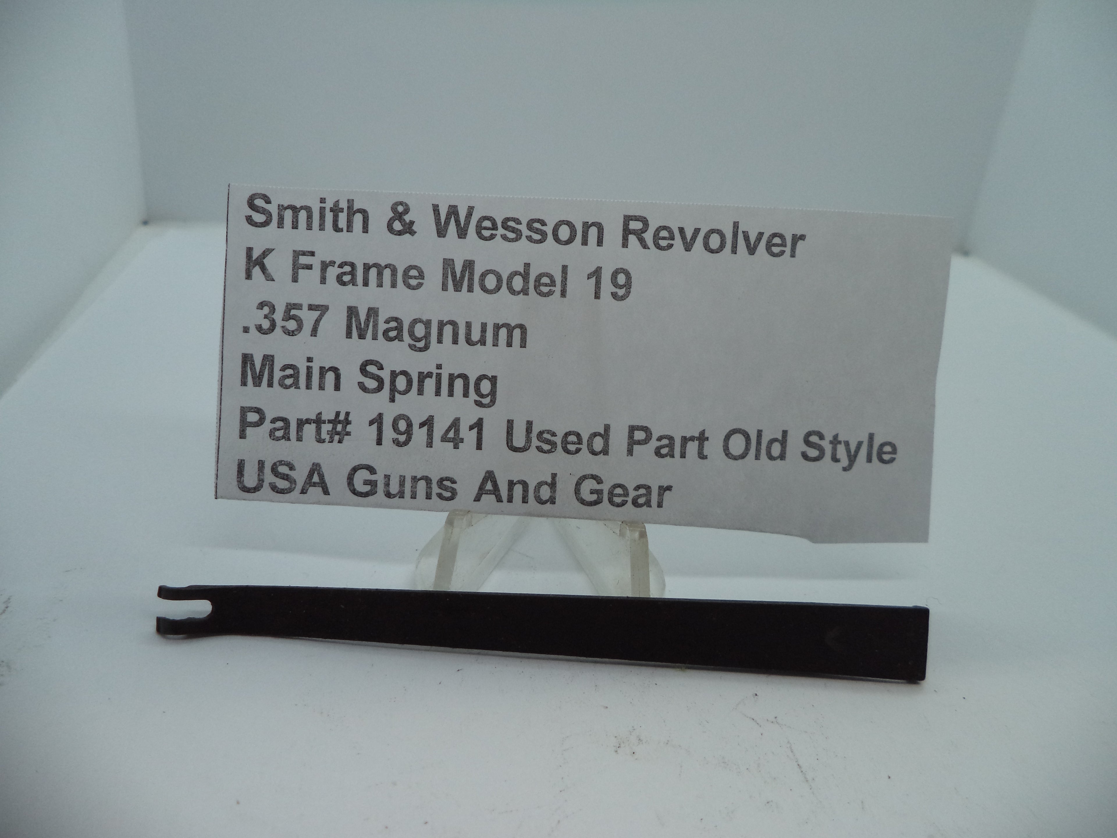 Smith & Wesson K Frame Main Spring - Used OEM Part - .357 Magnum - Model 19 - 19141