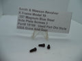 Smith & Wesson K Frame Model 19 Side Plate Screws (3) Blue Steel .357 Magnum Used Part 19160