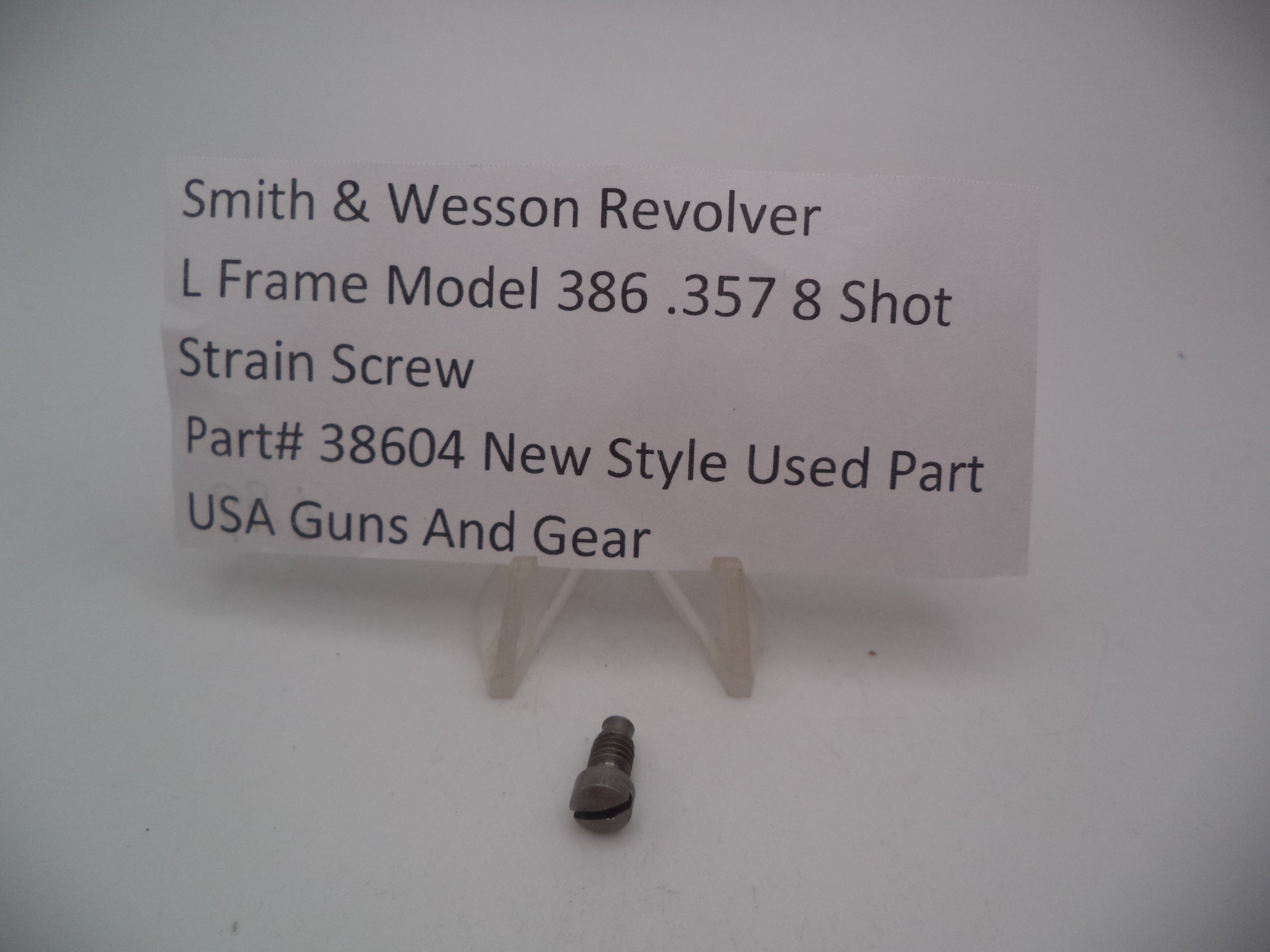 Smith & Wesson Revolver L Frame Model 386 8 Shot Strain Screw .357 38604