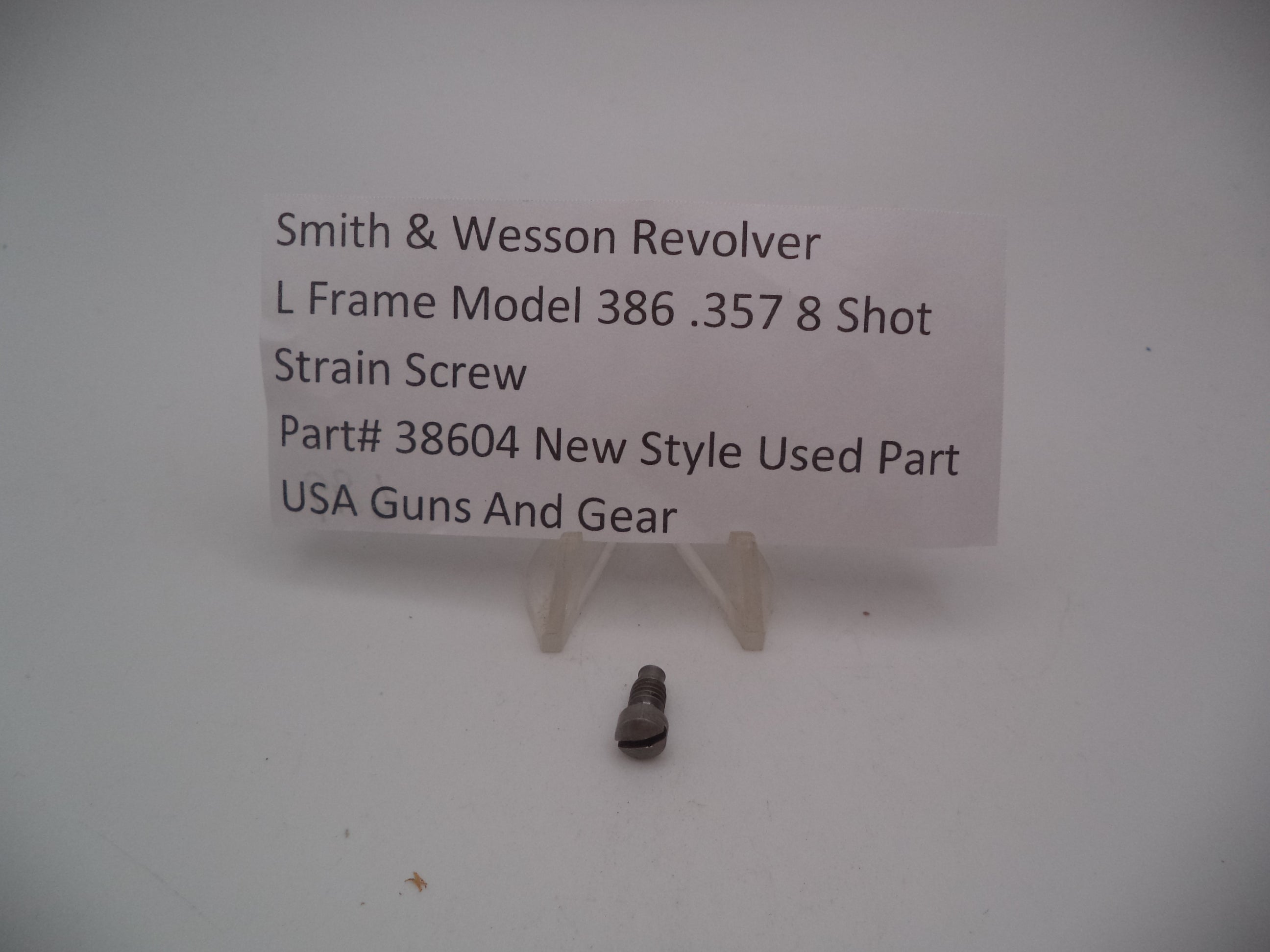 Smith & Wesson Revolver L Frame Model 386 8 Shot Strain Screw .357 38604