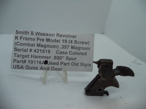 19116AB Smith & Wesson K Pre Model 19 Target Hammer .500" Spur .357 Magnum