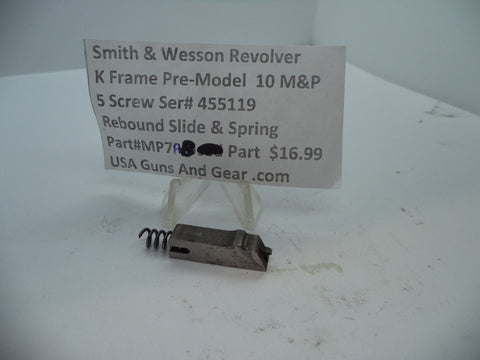 MP7AB S&W K Pre-Model 10 M&P 5 Screw Rebound Slide & Spring Used