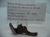 Pre10184-1 S&W K Pre-Model 10 Trigger w/Hand .265" Wide .38 Special