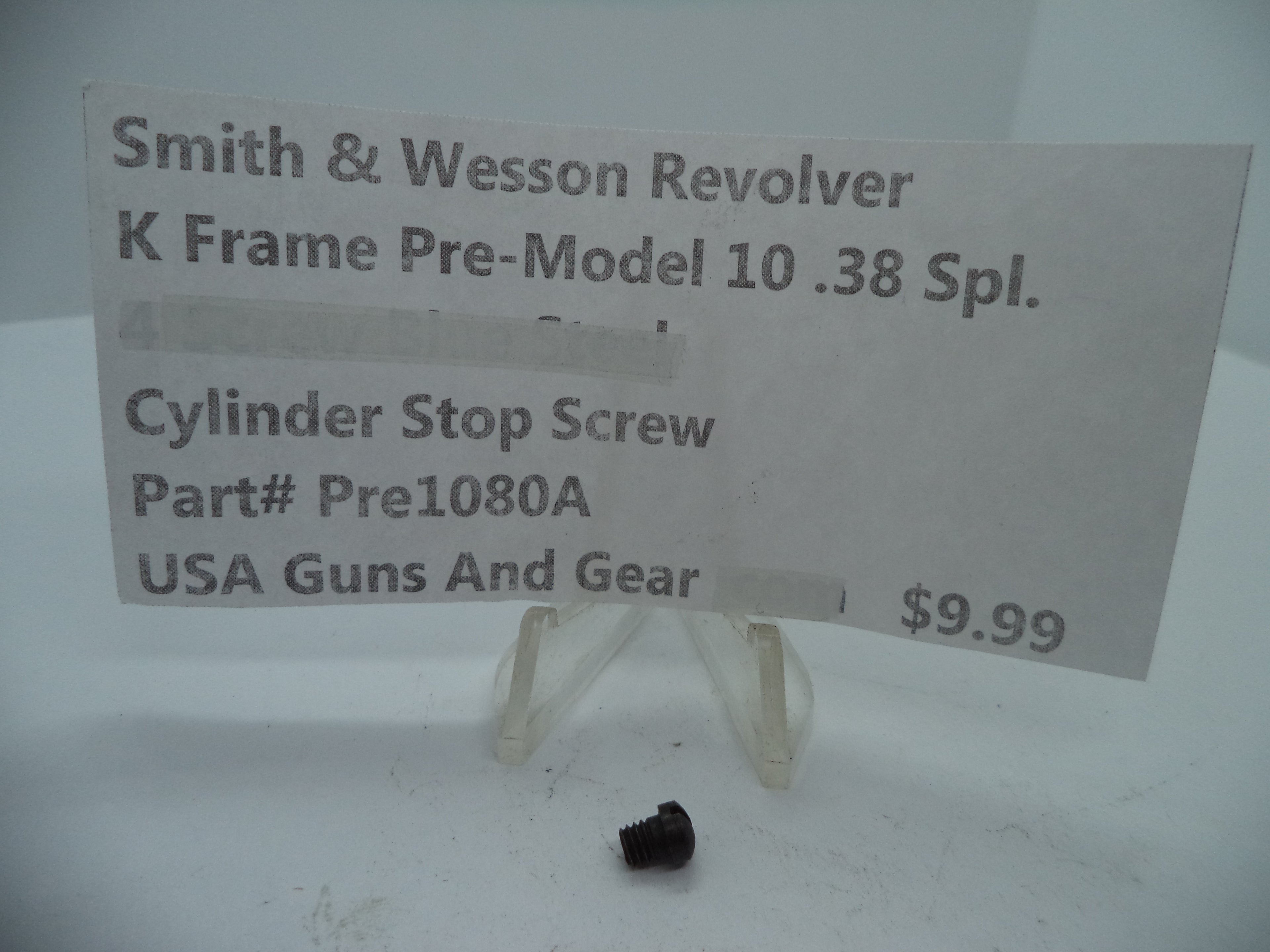 Pre10180A S&W K Pre-Model 10 Cylinder Stop Screw .38 Special Used