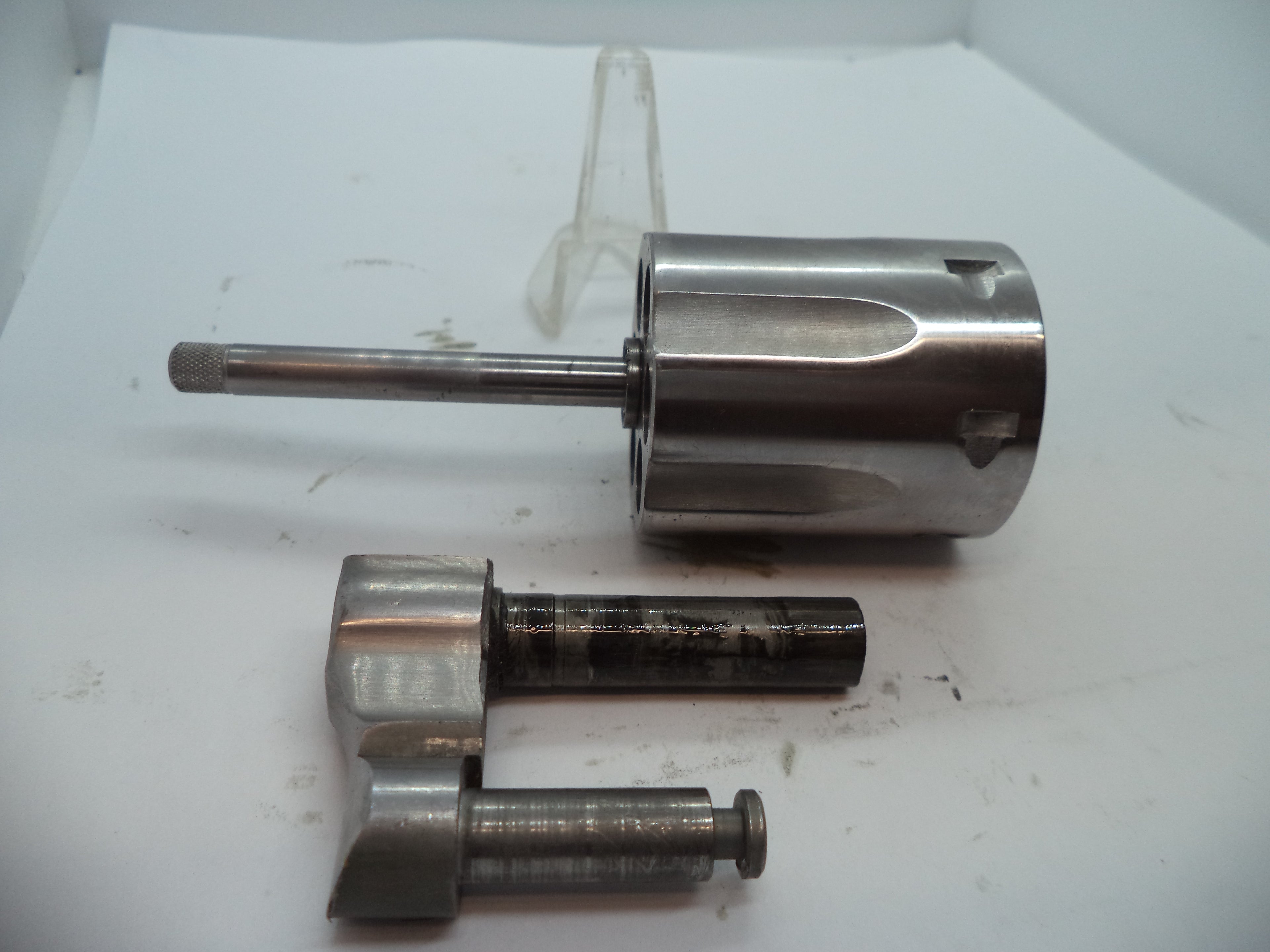 Smith & Wesson K Frame Model 66 Cylinder & Yoke Assembly - Recessed Stainless Steel .357 Magnum - Used OEM Part 6678A