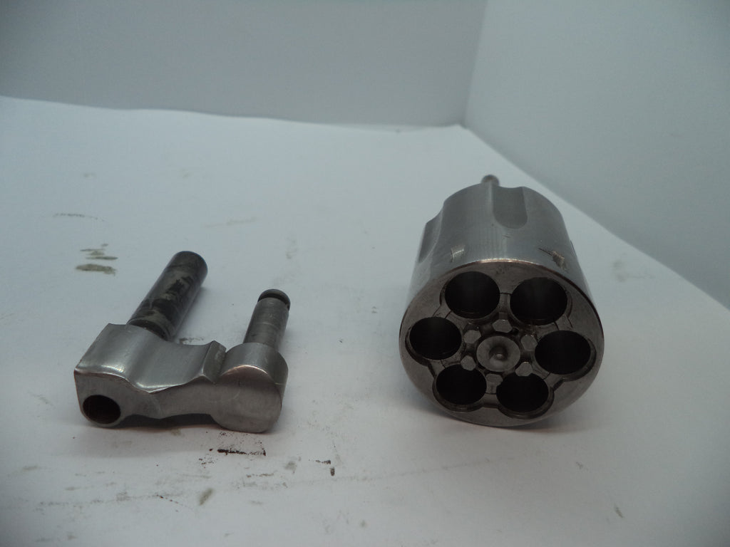 Smith & Wesson K Frame Model 66 Cylinder & Yoke Assembly - Recessed Stainless Steel .357 Magnum - Used OEM Part 6678A